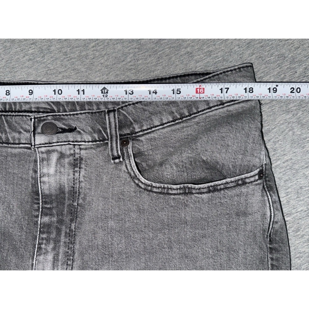 Levi 514 Mens Straight Fit Gray Jeans Size 36x30 Denim Pant Stretch Buttery Soft - Picture 8 of 13